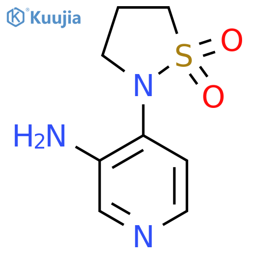 2-(3-Aminopyridin-4-yl)-1lambda6,2-thiazolidine-1,1-dione structure