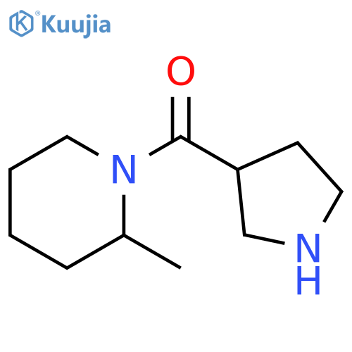 2-methyl-1-(pyrrolidine-3-carbonyl)piperidine structure