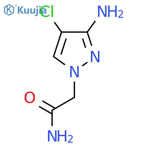 2-(3-Amino-4-chloropyrazol-1-yl)acetamide structure