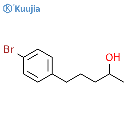 5-(4-bromophenyl)pentan-2-ol structure