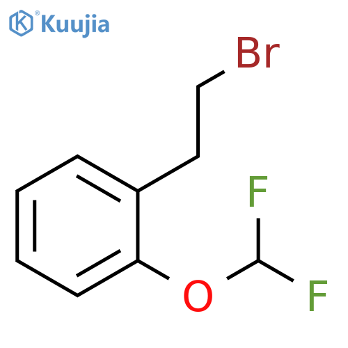 1-(2-bromoethyl)-2-(difluoromethoxy)benzene structure