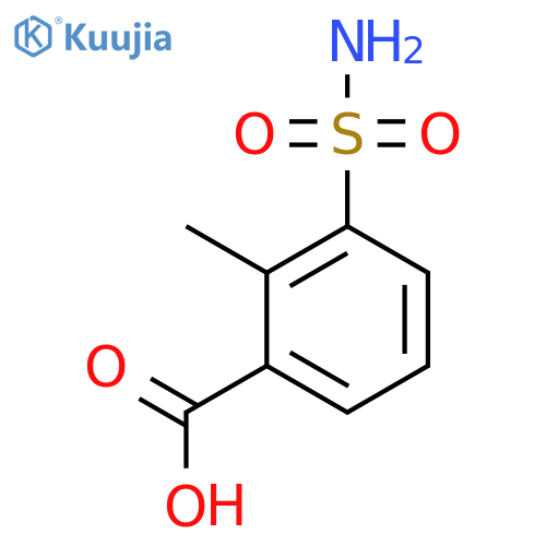 2-Methyl-3-sulfamoylbenzoic acid structure