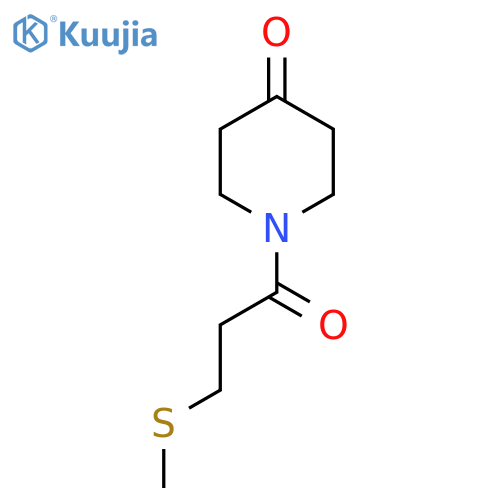 1-(3-Methylsulfanylpropanoyl)piperidin-4-one structure