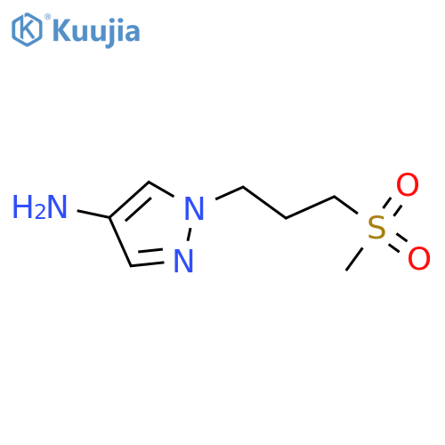 1-(3-methanesulfonylpropyl)-1H-pyrazol-4-amine structure
