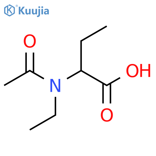 2-(N-ethylacetamido)butanoic acid structure