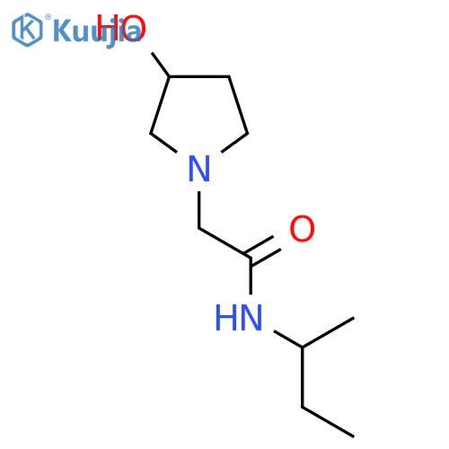 N-(Butan-2-yl)-2-(3-hydroxypyrrolidin-1-yl)acetamide structure