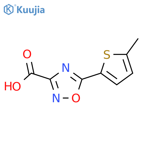 5-(5-Methylthiophen-2-yl)-1,2,4-oxadiazole-3-carboxylic acid structure