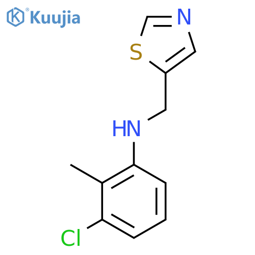 3-chloro-2-methyl-N-(1,3-thiazol-5-yl)methylaniline structure