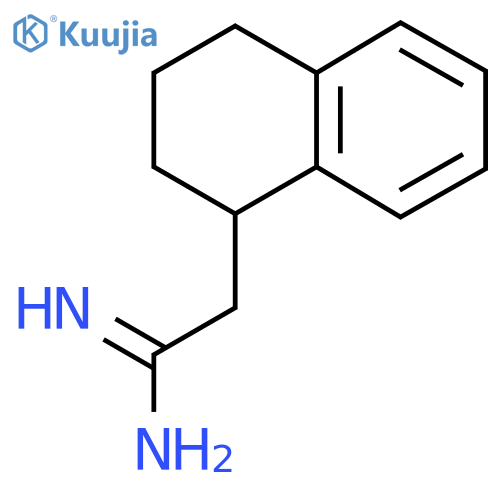 2-(1,2,3,4-tetrahydronaphthalen-1-yl)ethanimidamide structure