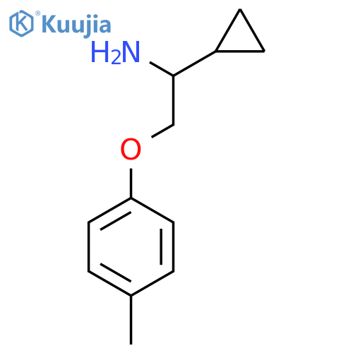 1-Cyclopropyl-2-(4-methylphenoxy)ethylamine structure