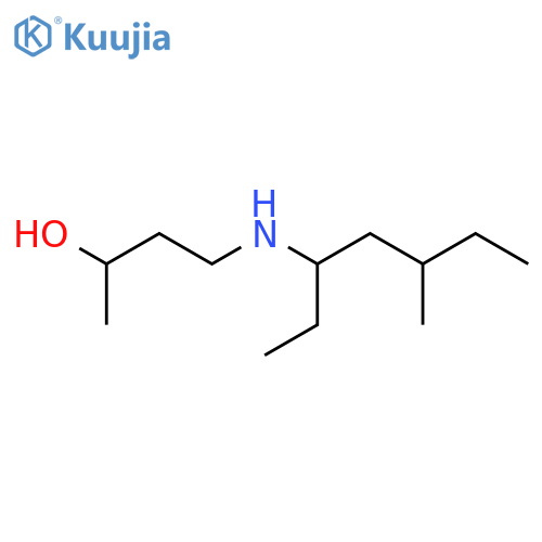 4-(5-methylheptan-3-yl)aminobutan-2-ol structure