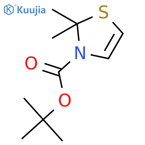 3(2H)-Thiazolecarboxylic acid, 2,2-dimethyl-, 1,1-dimethylethyl ester structure