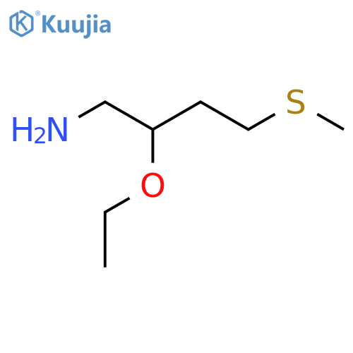 2-Ethoxy-4-(methylsulfanyl)butan-1-amine structure