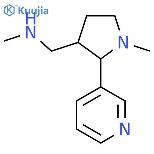 3-Pyrrolidinemethanamine, N,1-dimethyl-2-(3-pyridinyl)- structure