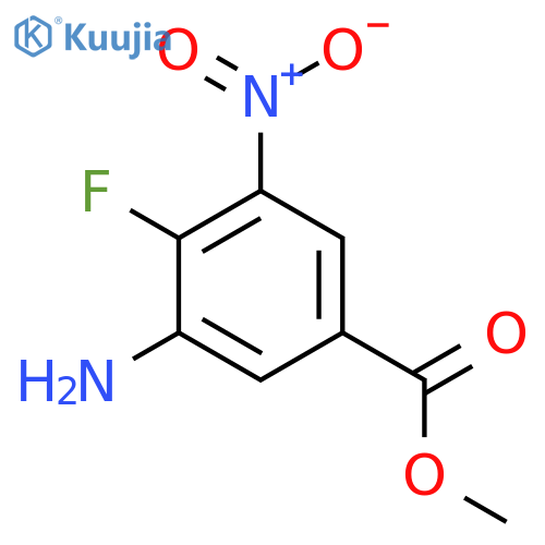 Methyl 3-amino-4-fluoro-5-nitrobenzoate structure
