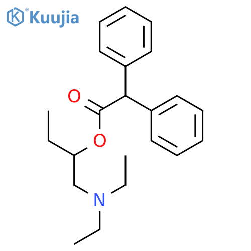 Benzeneacetic acid, a-phenyl-,1-[(diethylamino)methyl]propyl ester structure
