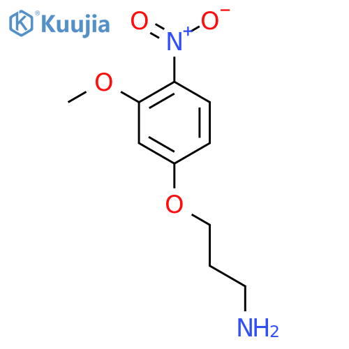 3-(3-methoxy-4-nitrophenoxy)propan-1-amine structure