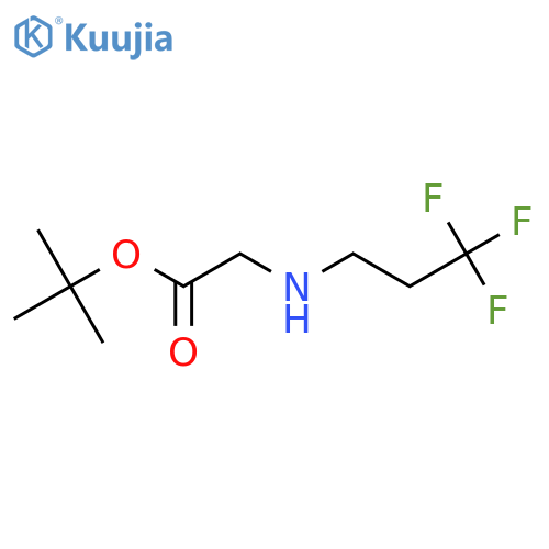tert-butyl 2-(3,3,3-trifluoropropyl)aminoacetate structure
