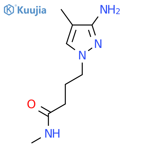 4-(3-amino-4-methyl-1H-pyrazol-1-yl)-N-methylbutanamide structure