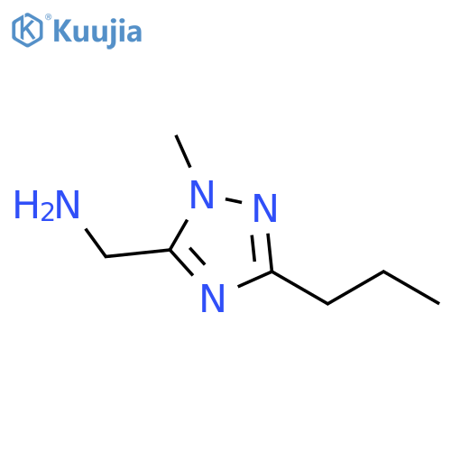 (1-methyl-3-propyl-1H-1,2,4-triazol-5-yl)methanamine structure