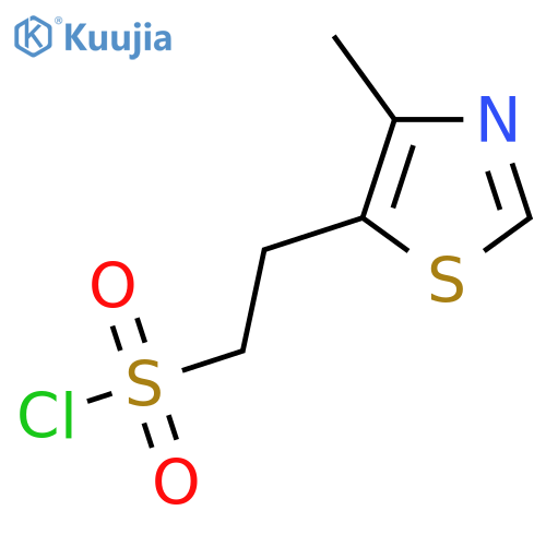 2-(4-methyl-1,3-thiazol-5-yl)ethane-1-sulfonyl chloride structure