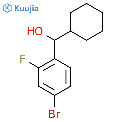 Cyclohexyl (4-bromo-2-fluorophenyl)methanol structure