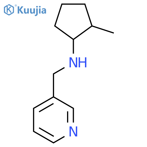 2-methyl-N-[(pyridin-3-yl)methyl]cyclopentan-1-amine structure