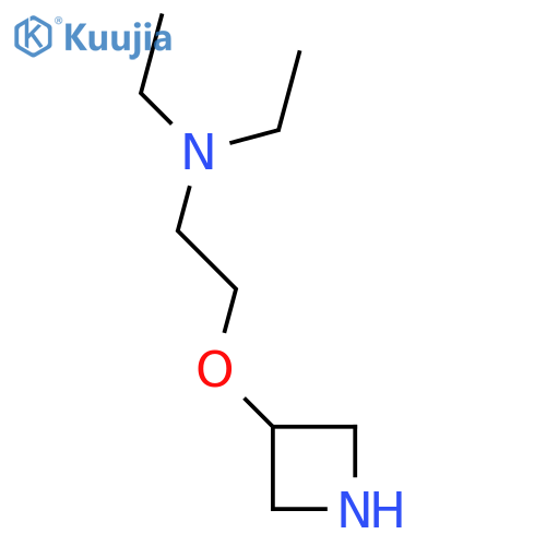 [2-(azetidin-3-yloxy)ethyl]diethylamine structure