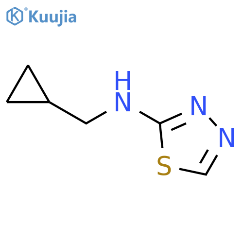 N-(cyclopropylmethyl)-1,3,4-thiadiazol-2-amine structure