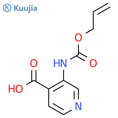 3-{(prop-2-en-1-yloxy)carbonylamino}pyridine-4-carboxylic acid structure