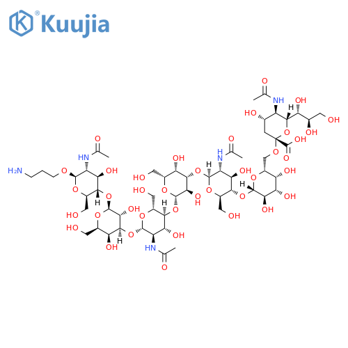 Neu5Acα(2-6)Galβ(1-4)GlcNAcβ(1-3)Galβ(1-4)GlcNAcβ(1-3)Galβ(1-4)GlcNAc-β-propylamine structure