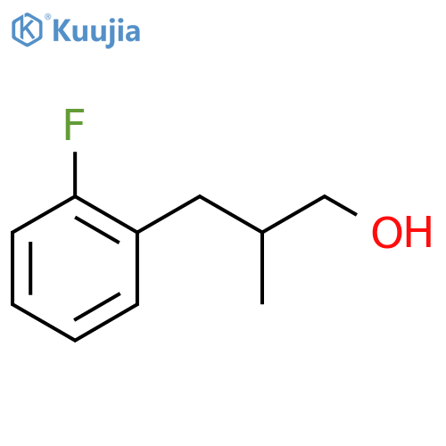 3-(2-Fluorophenyl)-2-methylpropan-1-ol structure