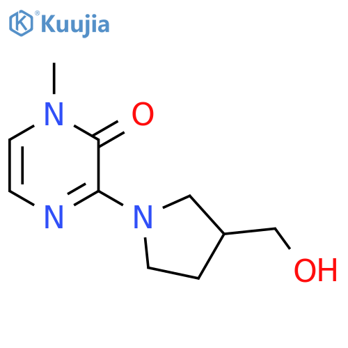 3-(3-(hydroxymethyl)pyrrolidin-1-yl)-1-methylpyrazin-2(1H)-one structure