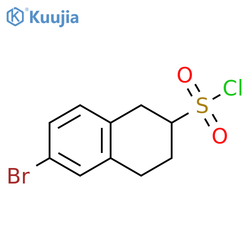 6-bromo-1,2,3,4-tetrahydronaphthalene-2-sulfonyl chloride structure
