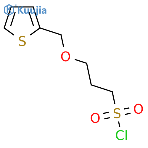 3-(thiophen-2-yl)methoxypropane-1-sulfonyl chloride structure