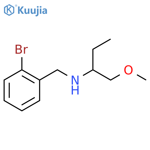 (2-bromophenyl)methyl(1-methoxybutan-2-yl)amine structure