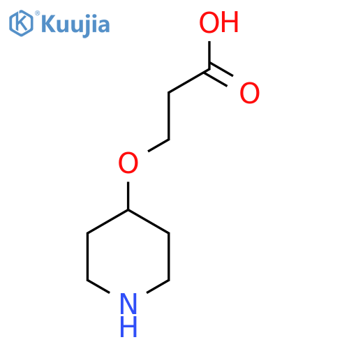 3-Piperidin-4-yloxypropanoic acid structure