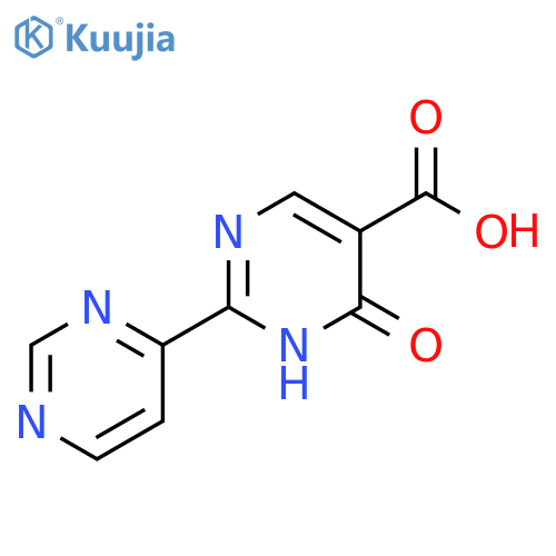 6-oxo-2-(pyrimidin-4-yl)-1,6-dihydropyrimidine-5-carboxylic acid structure