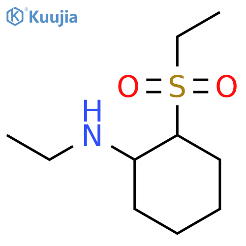 Cyclohexanamine, N-ethyl-2-(ethylsulfonyl)- structure