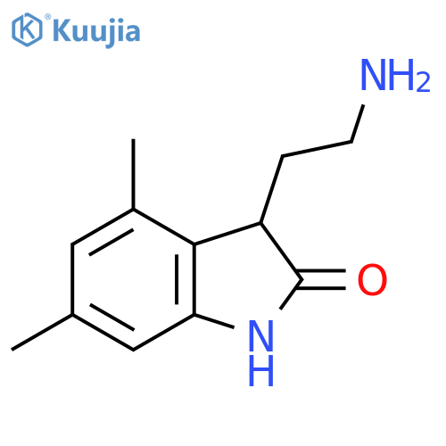3-(2-Aminoethyl)-4,6-dimethylindolin-2-one structure