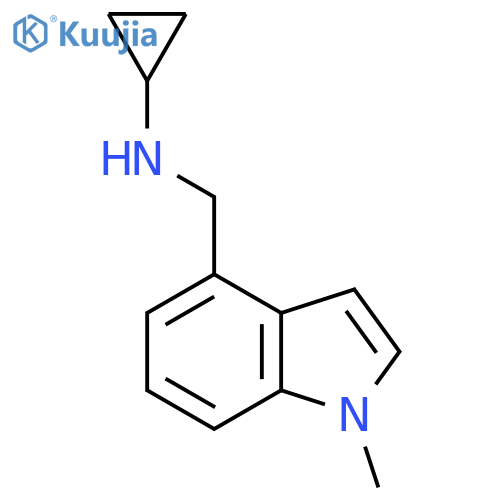 N-[(1-Methyl-1H-indol-4-yl)methyl]cyclopropanamine structure