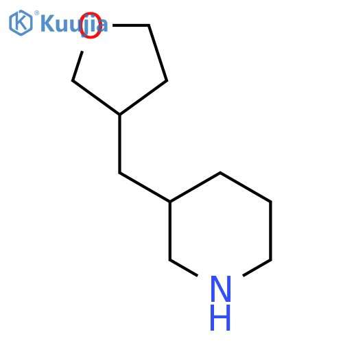 3-[(oxolan-3-yl)methyl]piperidine structure