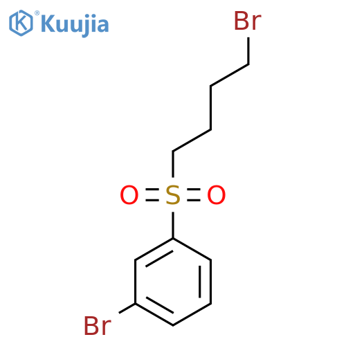Benzene, 1-bromo-3-(4-bromobutyl)sulfonyl- structure