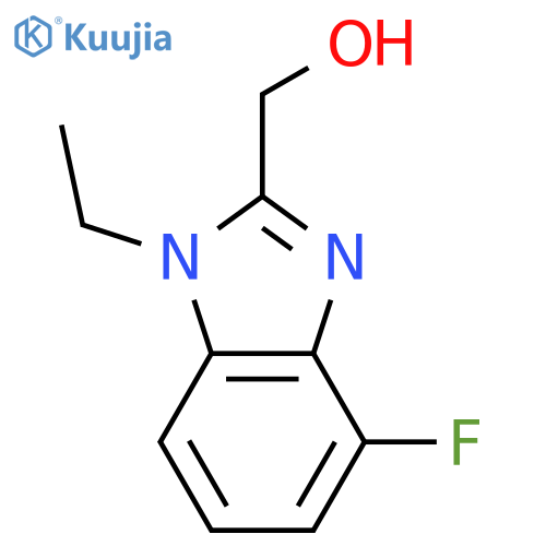 1H-Benzimidazole-2-methanol, 1-ethyl-4-fluoro- structure