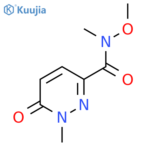 N-Methoxy-N,1-dimethyl-6-oxo-1,6-dihydropyridazine-3-carboxamide structure