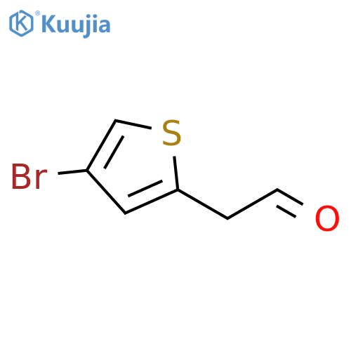 2-(4-bromothiophen-2-yl)acetaldehyde structure