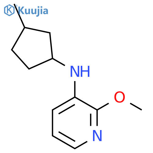 2-methoxy-N-(3-methylcyclopentyl)pyridin-3-amine structure