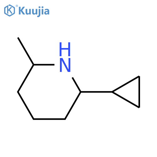 2-cyclopropyl-6-methylpiperidine structure