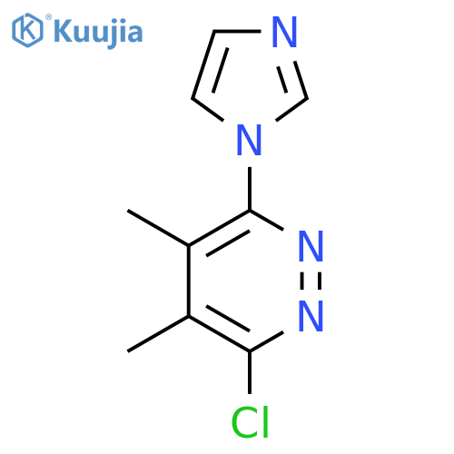 3-Chloro-6-(1H-imidazol-1-yl)-4,5-dimethylpyridazine structure