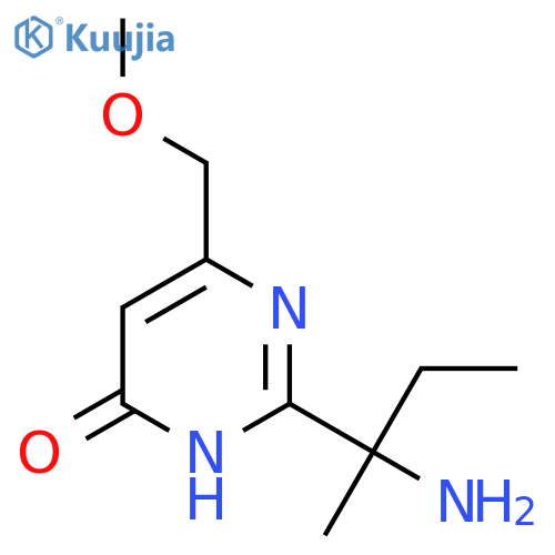 2-(2-Aminobutan-2-yl)-6-(methoxymethyl)-3,4-dihydropyrimidin-4-one structure